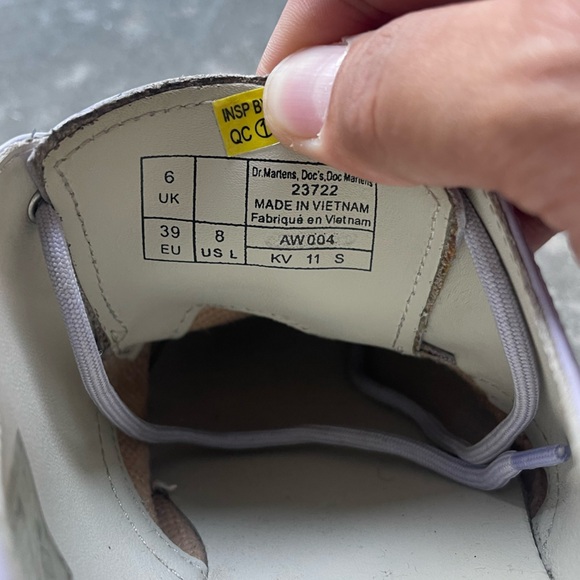 Doc Martens 3 Eyed Oxfords Leather Shoes Lavender 23722 Unisex Size 6 UK / 8 US - Picture 7 of 7